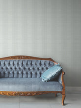 Load image into Gallery viewer, Colbert Stripe Wallpaper - Light Blue room setting