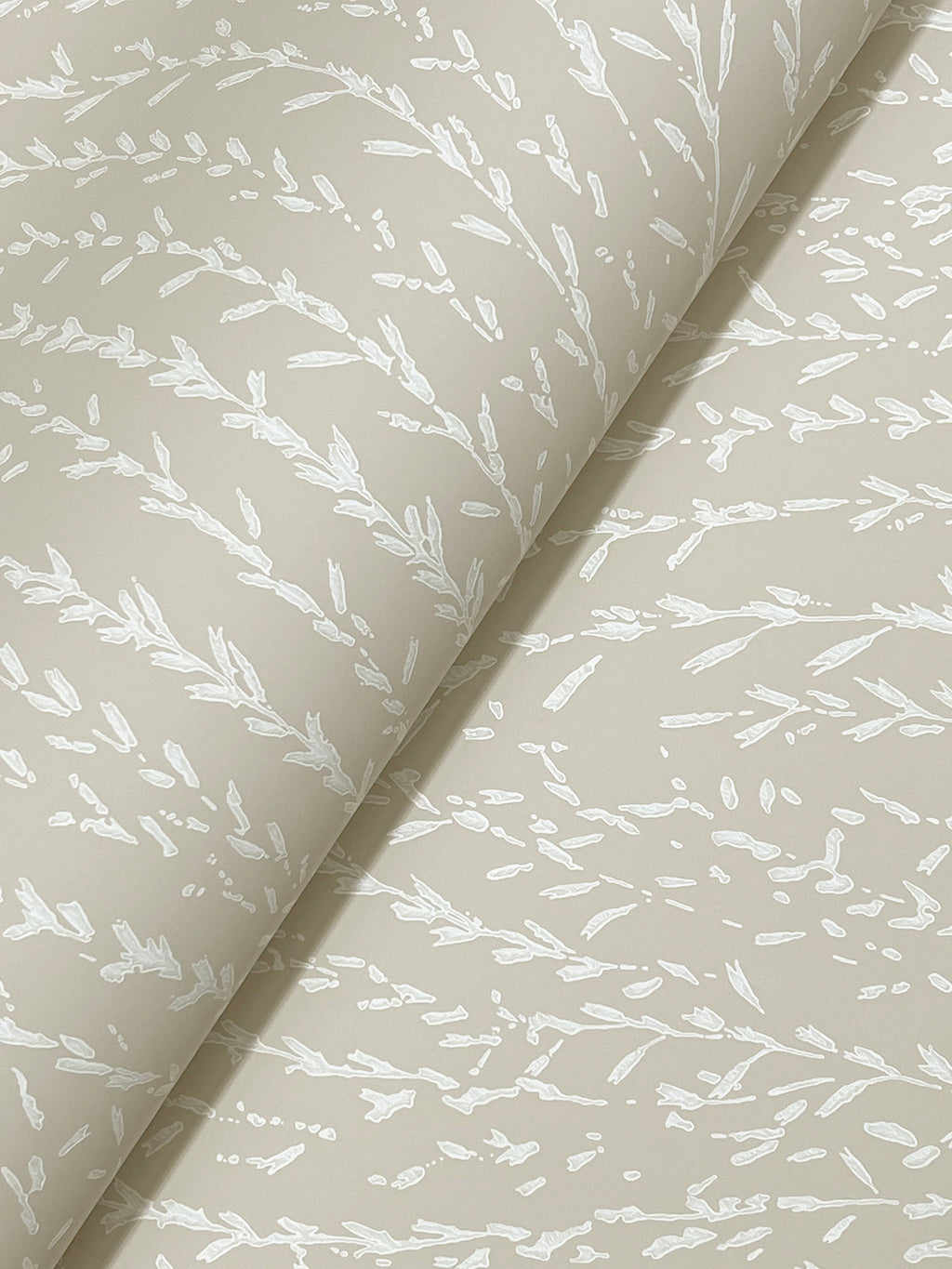 Willow Song Wallpaper - Taupe wallpaper pattern