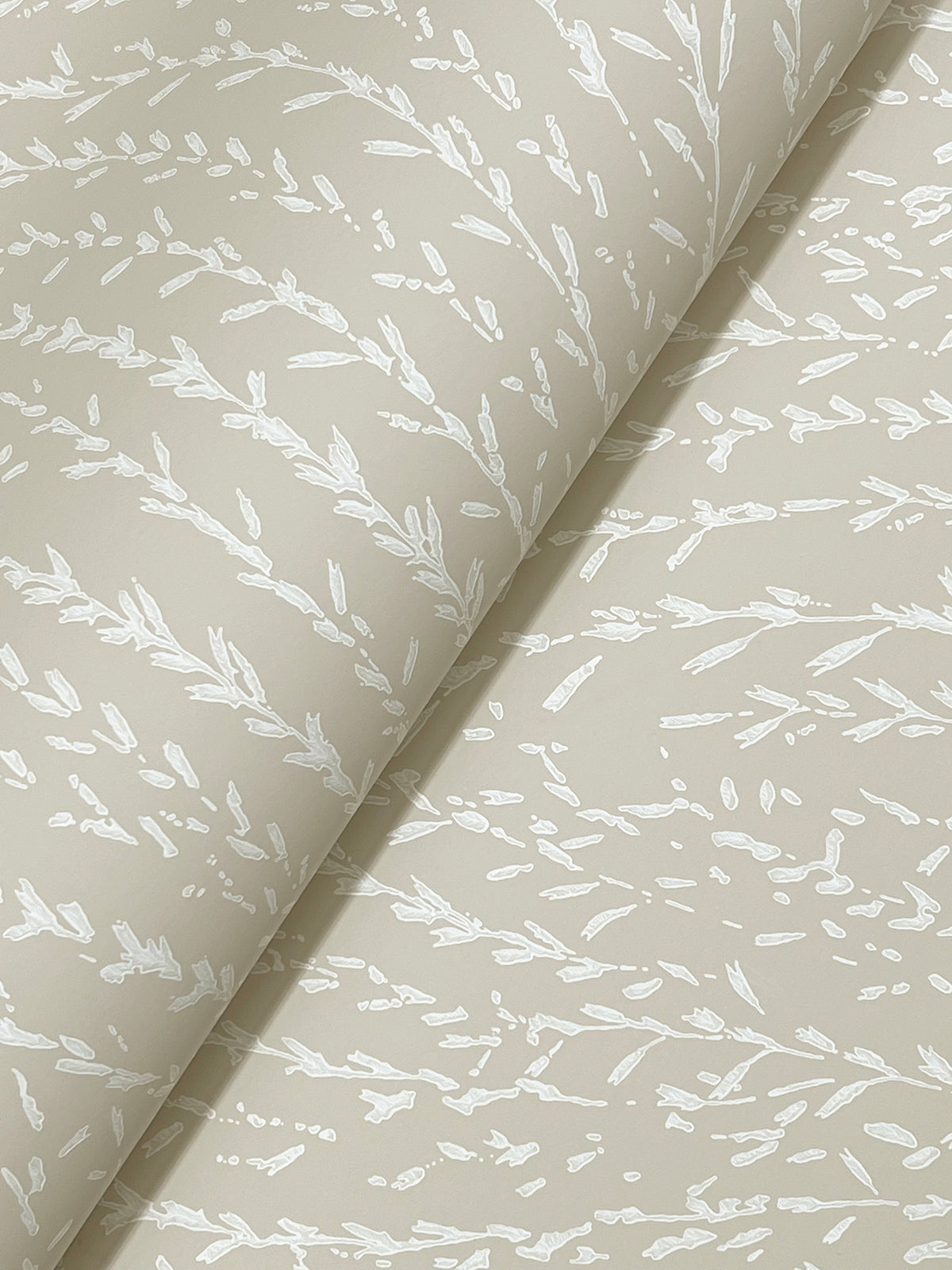 Willow Song Wallpaper - Taupe wallpaper pattern