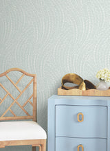 Load image into Gallery viewer, Willow Song Wallpaper - Light Blue room setting