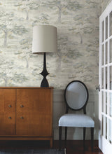 Load image into Gallery viewer, Moreno Wallpaper - Slate room setting
