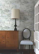 Load image into Gallery viewer, Moreno Wallpaper - Blue room setting