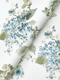 Veiled Garden Wallpaper - Sky Blue wallpaper pattern