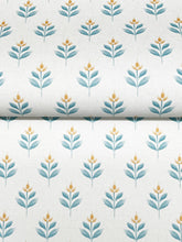 Load image into Gallery viewer, Serene Villa Wallpaper - Teal wallpaper pattern