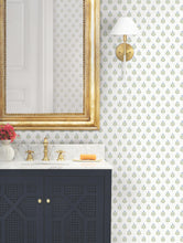 Load image into Gallery viewer, Serene Villa Wallpaper - Moss room setting