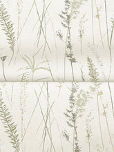 Load image into Gallery viewer, Meadow Splendor Wallpaper - Charcoal wallpaper pattern
