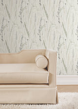 Load image into Gallery viewer, Meadow Splendor Wallpaper - Charcoal room setting