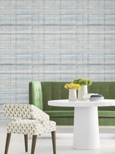 Load image into Gallery viewer, Vanishing Point Wallpaper - Blue room setting