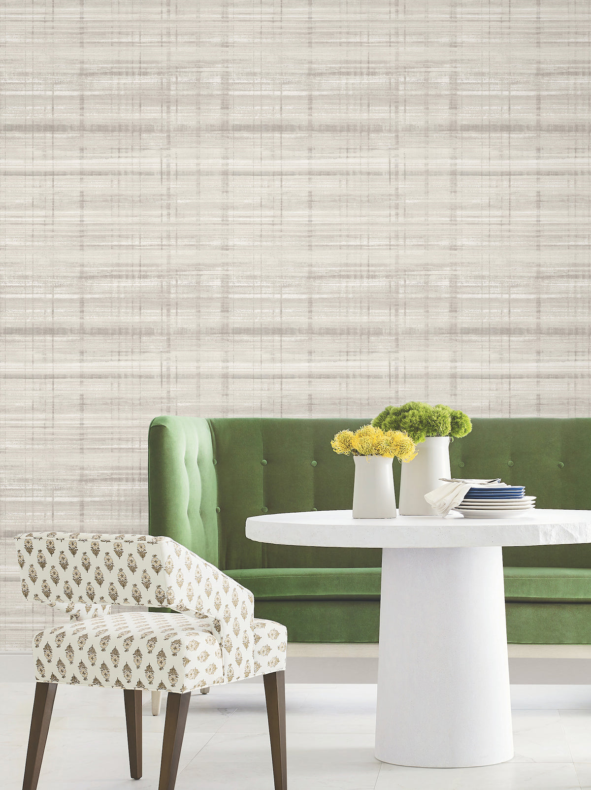 Vanishing Point Wallpaper - Grey room setting