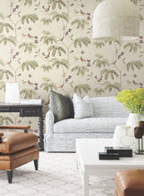 Load image into Gallery viewer, Cillian Wallpaper - Plum room setting