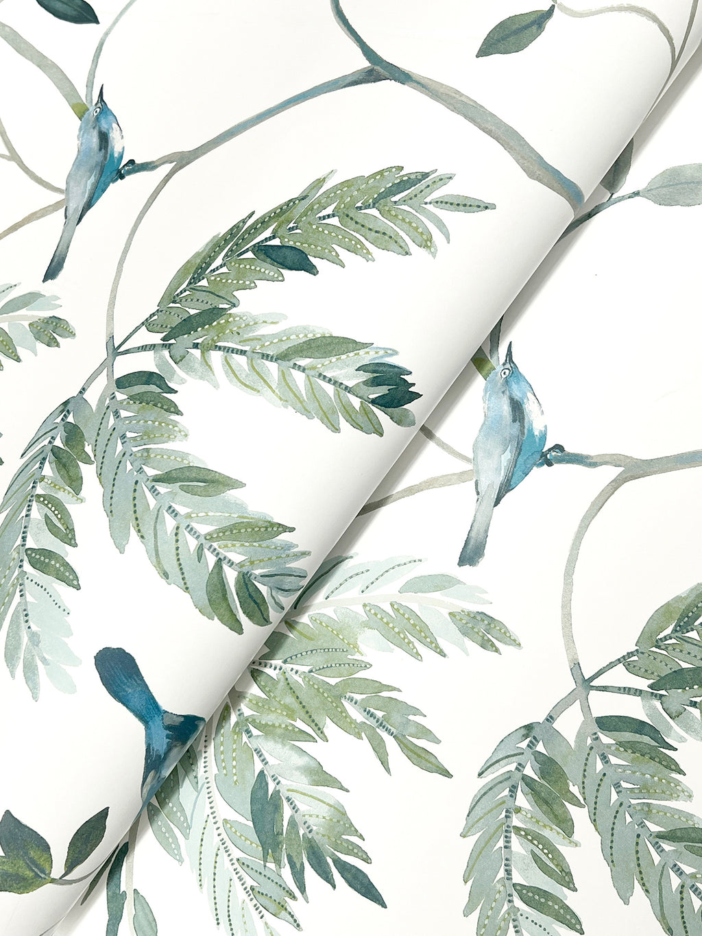 Cillian Wallpaper - Blue wallpaper pattern
