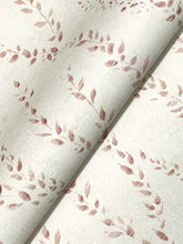 Load image into Gallery viewer, Alpenrose Wallpaper - Maroon wallpaper pattern