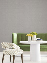 Load image into Gallery viewer, Hempfield Weave Wallpaper - Charcoal room setting