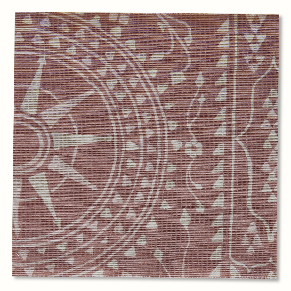 Leila Grasscloth Wallpaper by Peter Dunham - Rose