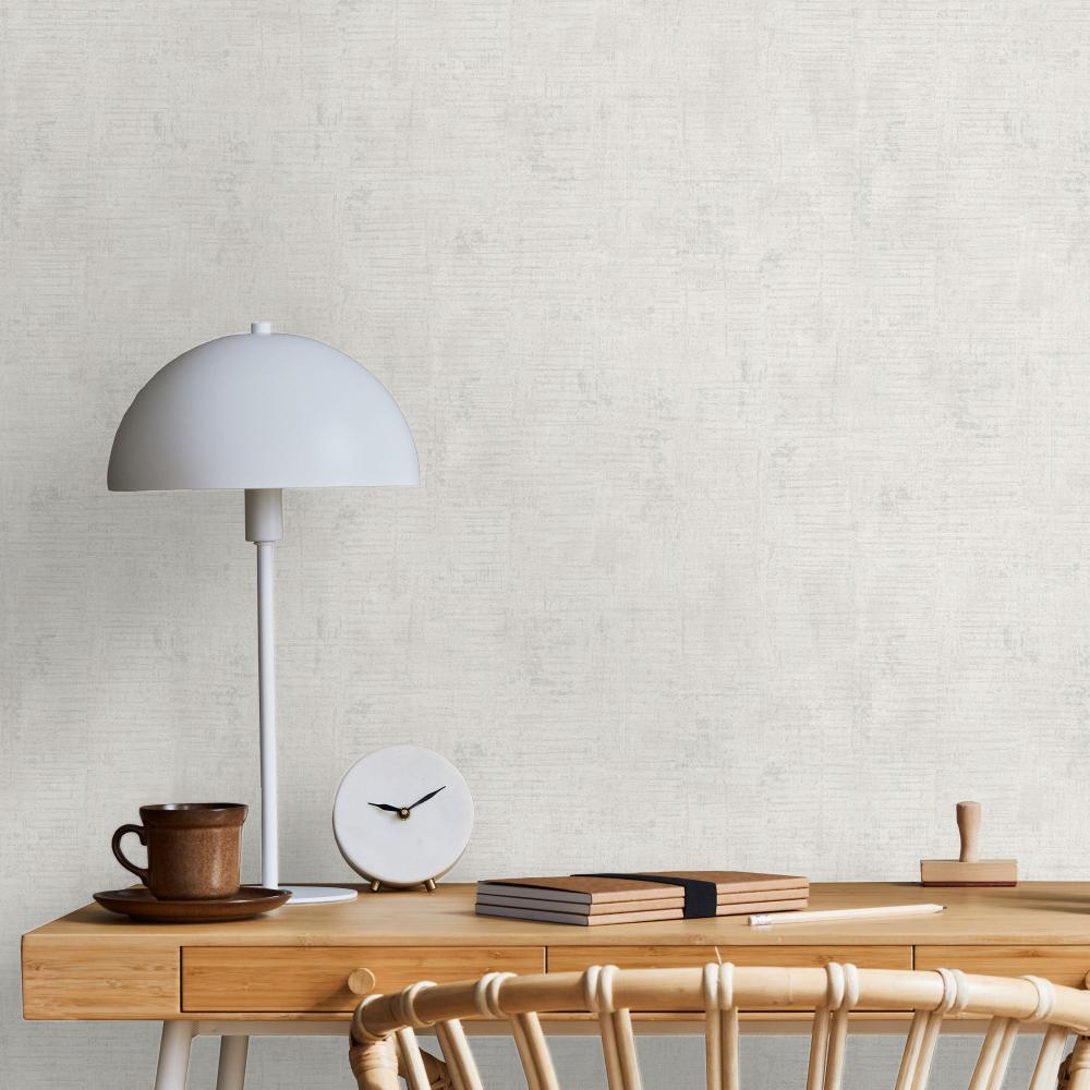 Makoba Horizontal Texture Wallpaper - Beige room view