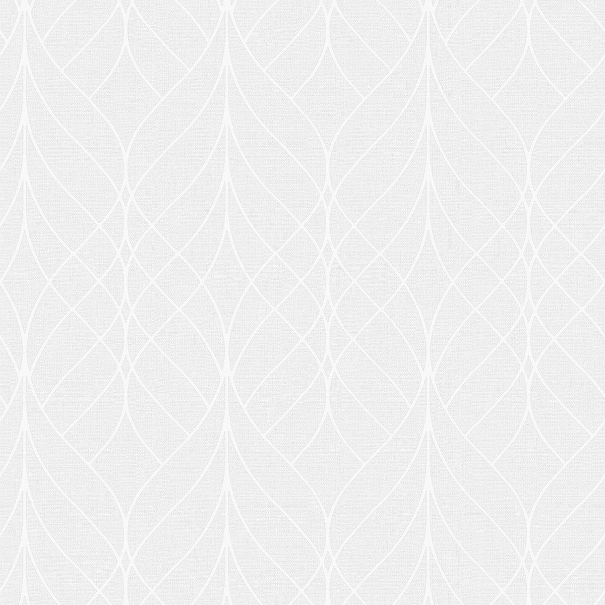 Linework Lattice Wallpaper - White pattern