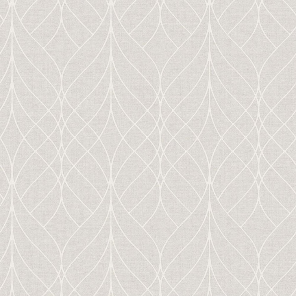 Linework Lattice Wallpaper - Beige pattern