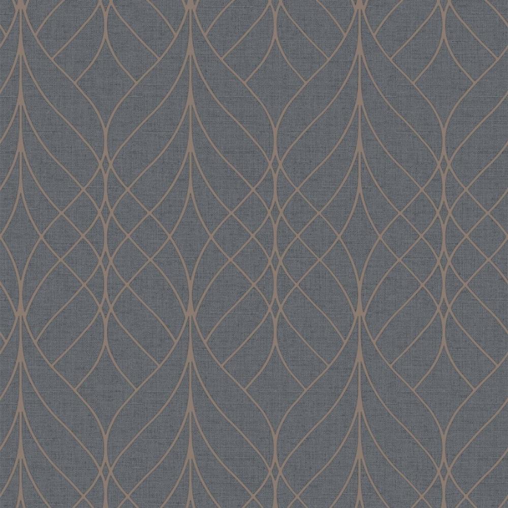 Linework Lattice Wallpaper - Grey pattern