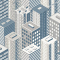 City Blocks Wallpaper - Blue pattern