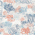 Graffitti Wallpaper - Blue pattern
