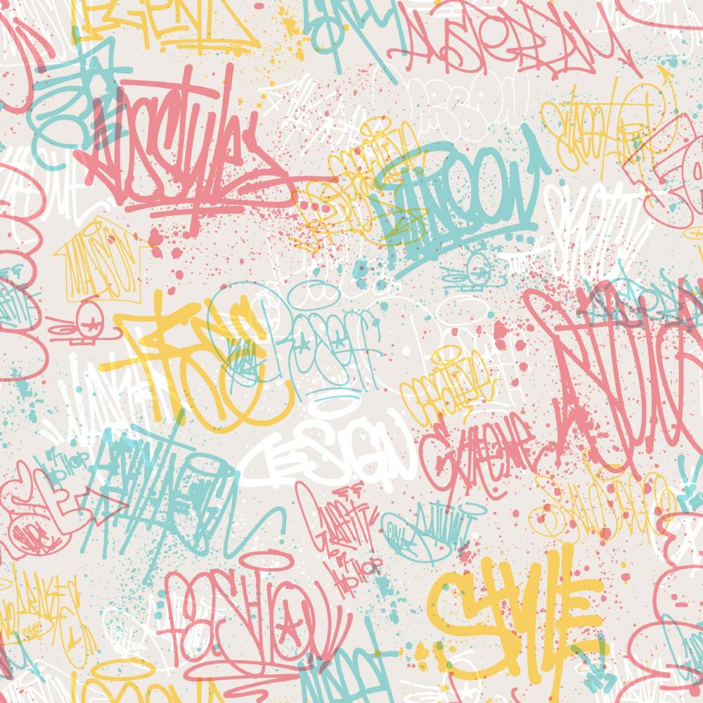 Graffitti Wallpaper - Multi pattern