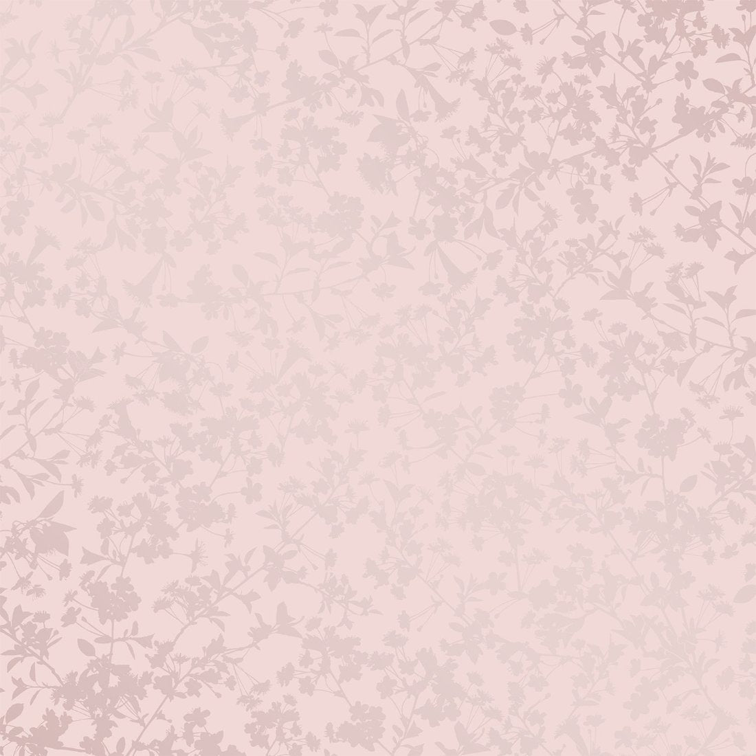 Shimmering Floral Canopy (on Foil) Wallpaper - Purple pattern
