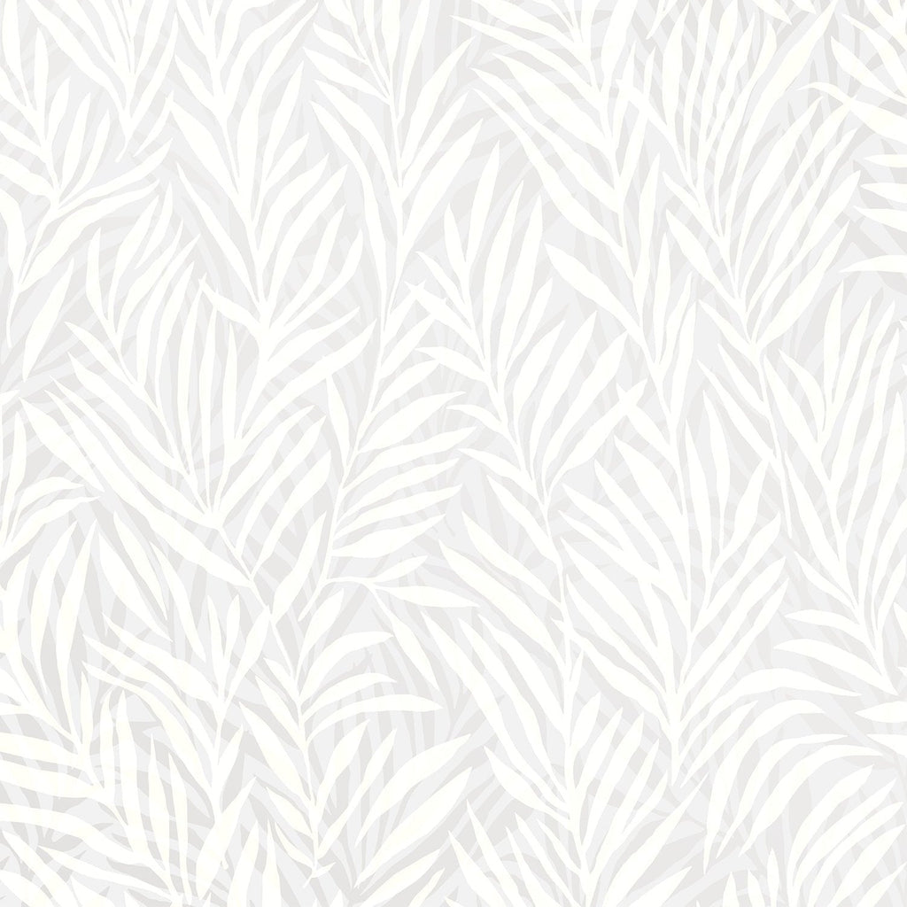 Whispering Leaves Wallpaper - White pattern
