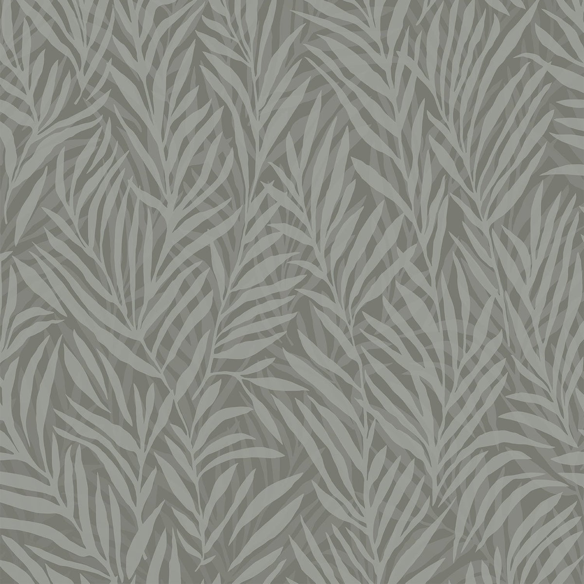Whispering Leaves Wallpaper - Green pattern