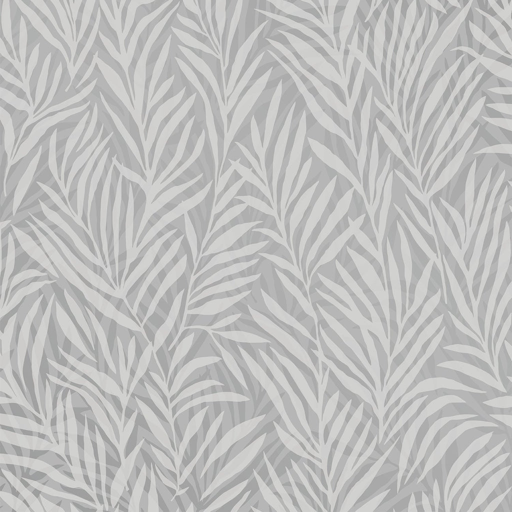 Whispering Leaves Wallpaper - Grey pattern