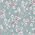 Blossom Reveries Wallpaper - Blue pattern