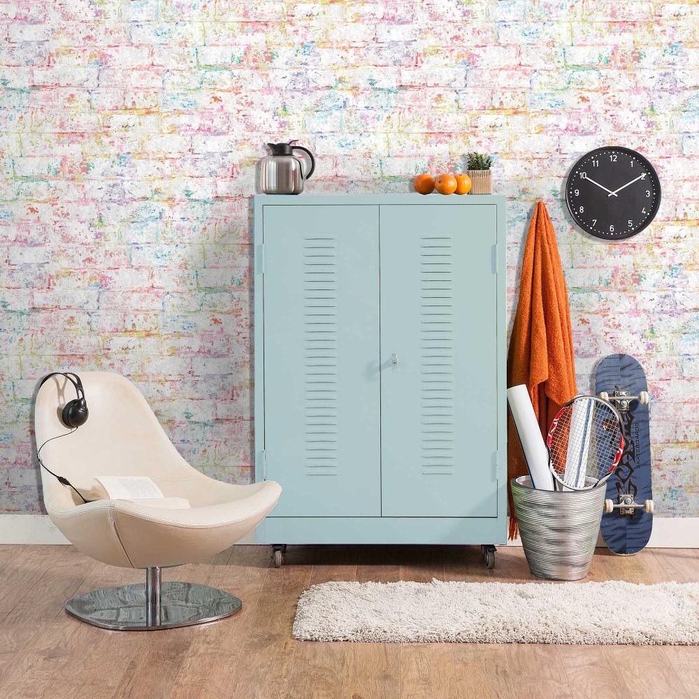 Distressed Bricks Wallpaper - Multicolor room view