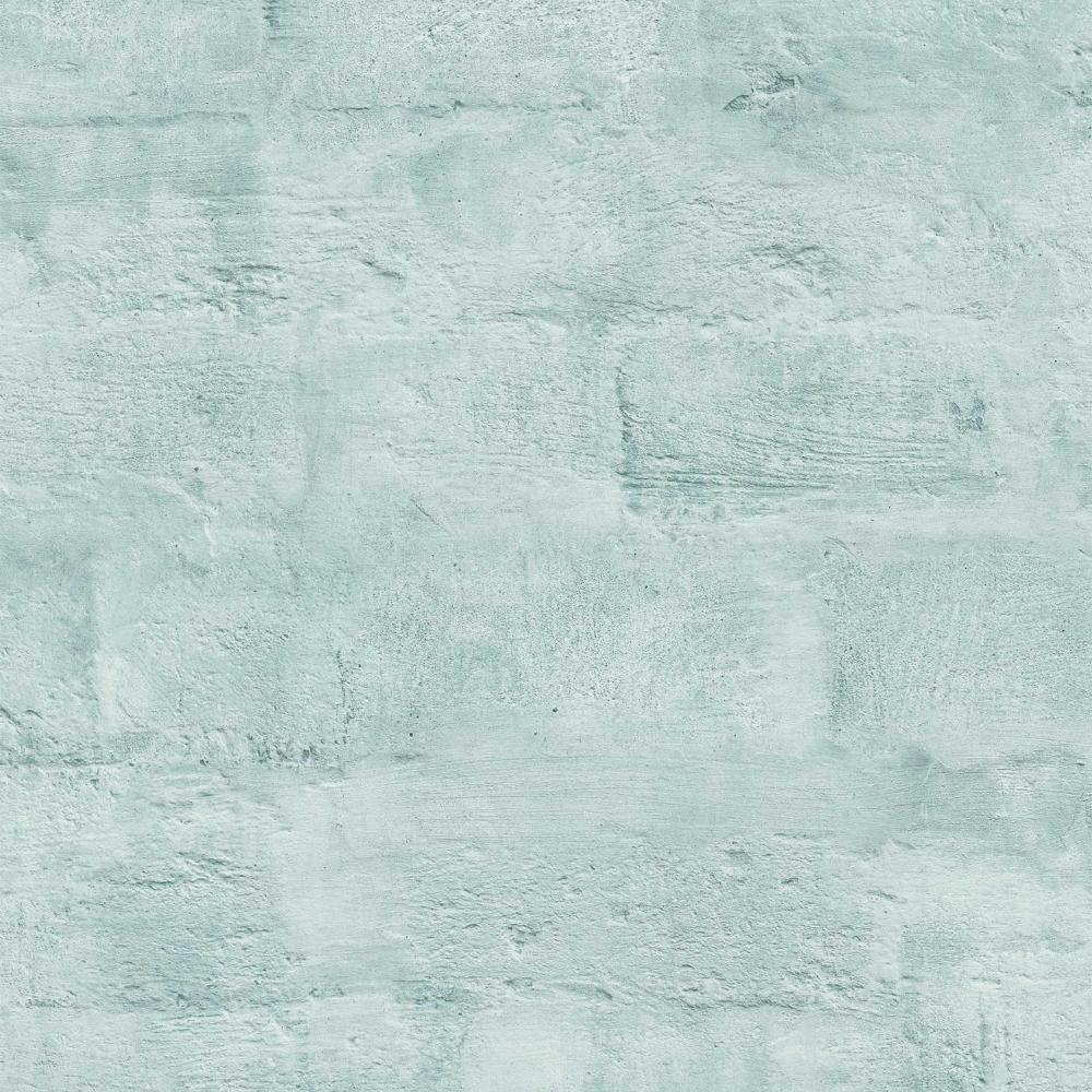 Painted Loft Bricks Wallpaper - Aqua pattern