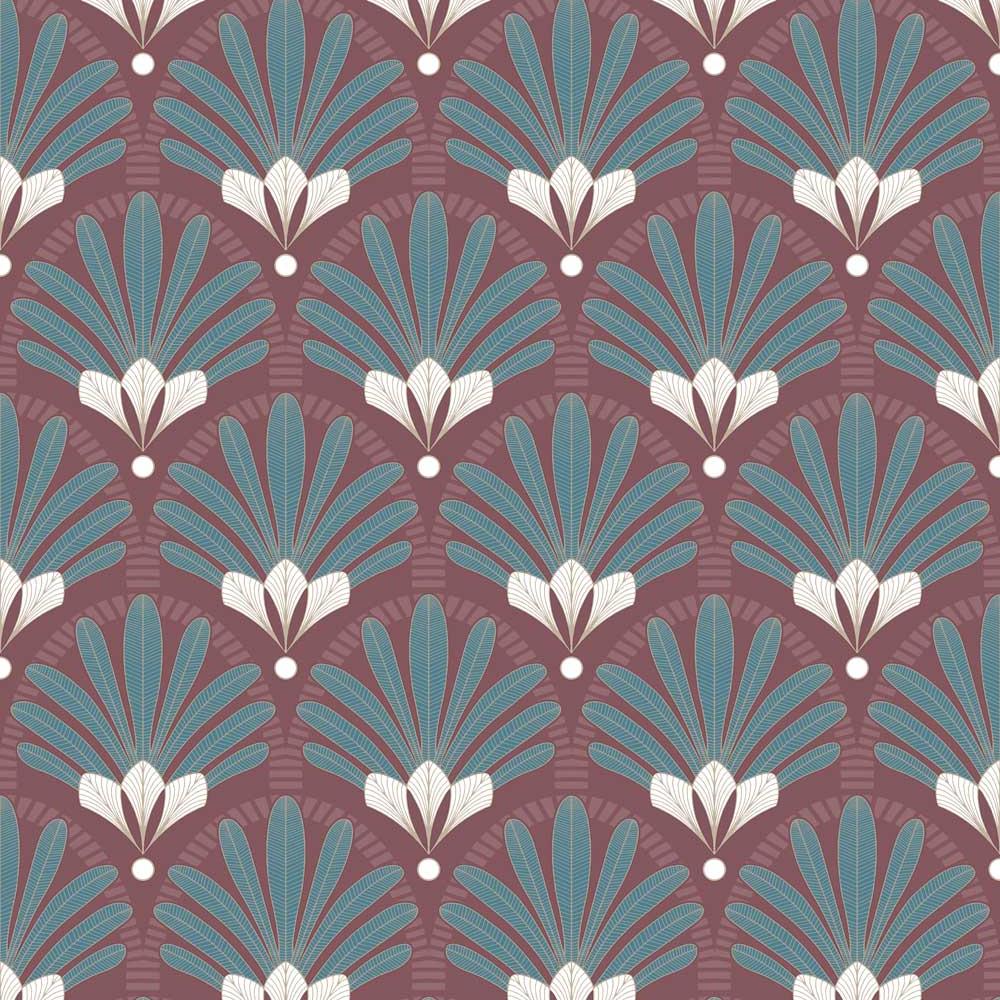 Elysian Fan Wallpaper - Red pattern