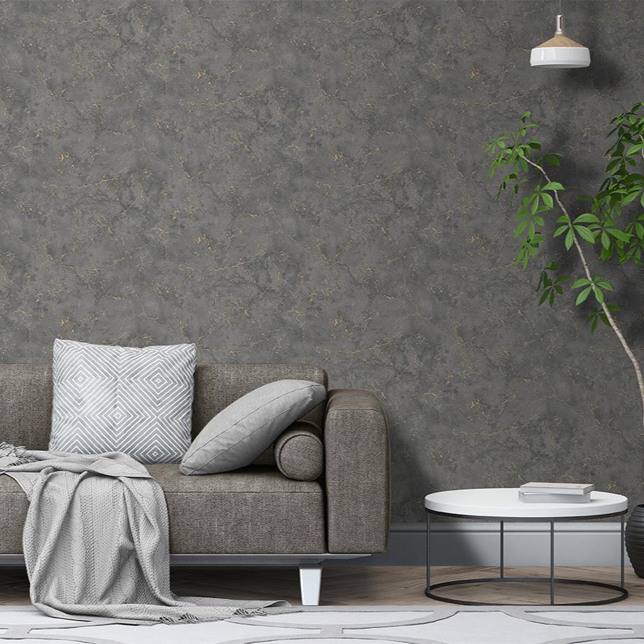 Marble Wallpaper - Black room view