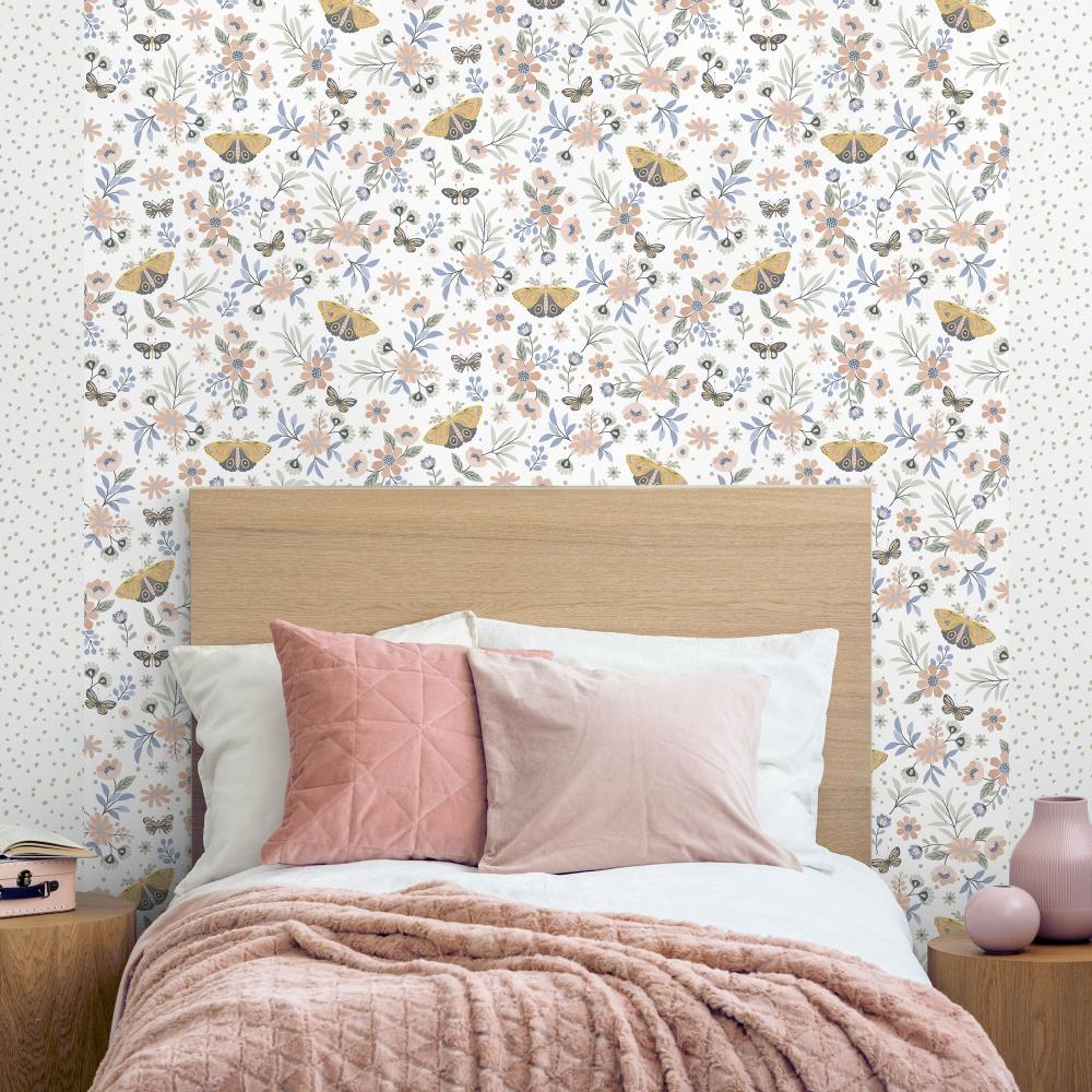 Whimsical Meadow Wallpaper - Orange room view