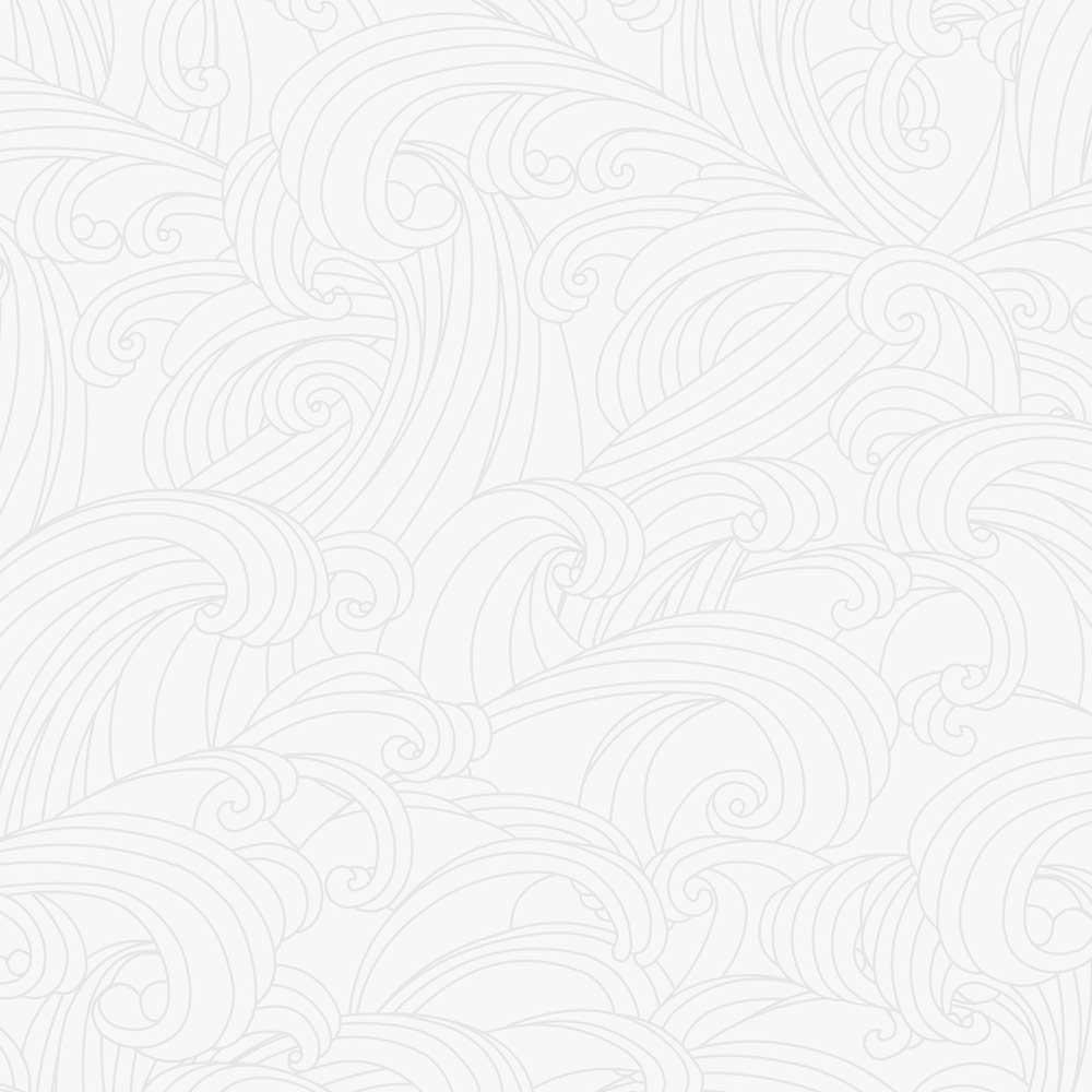 Big Wave Wallpaper - White pattern