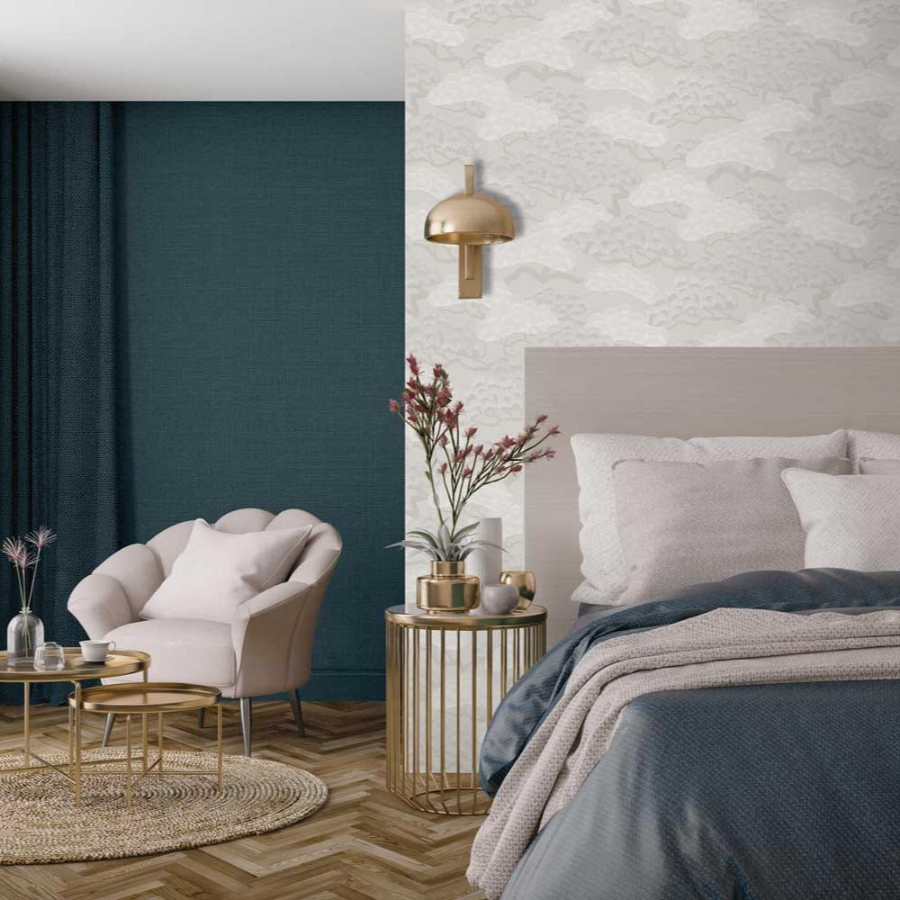 Bonsai Grove Wallpaper - Beige room view
