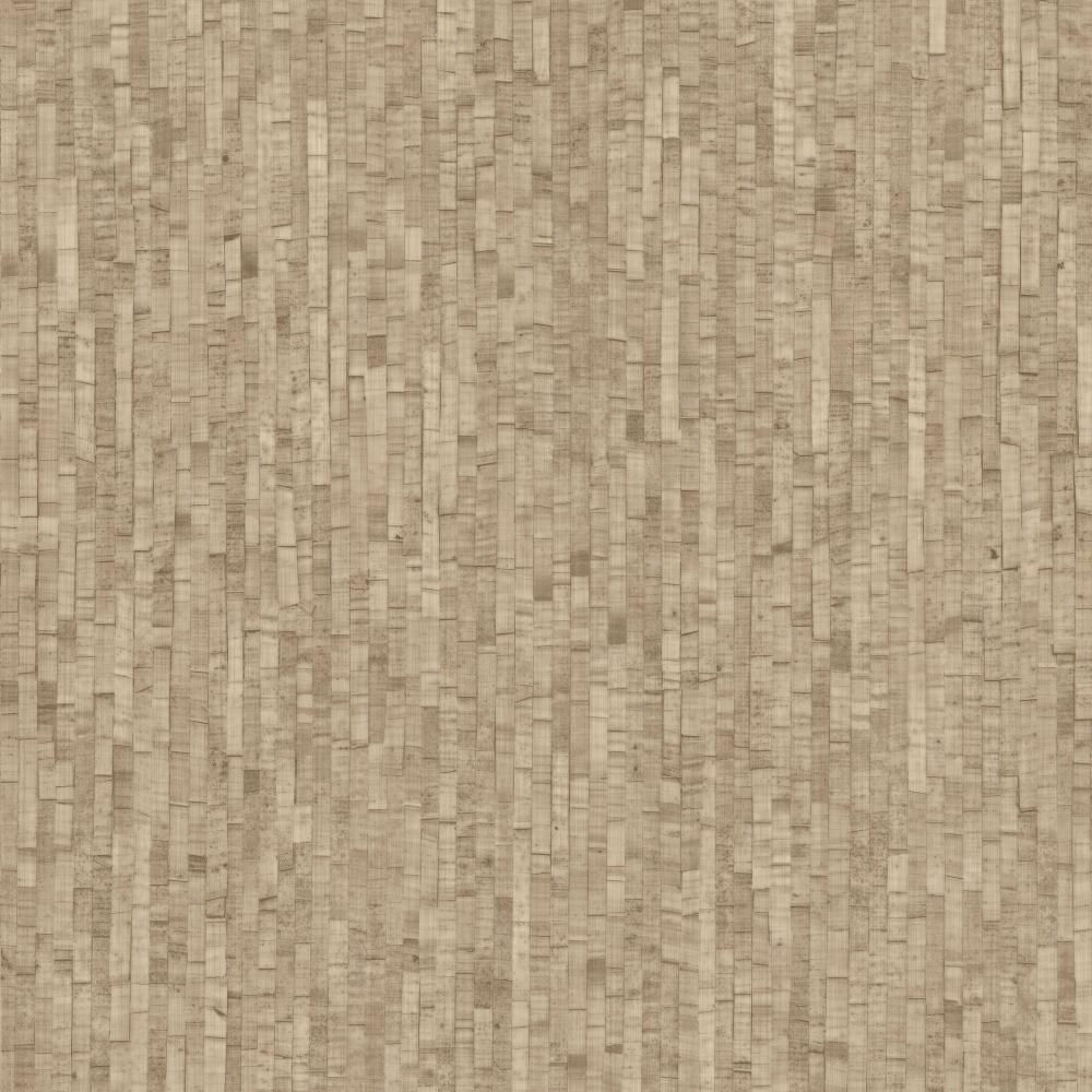 Faux Natural Straw Wallpaper - Beige pattern