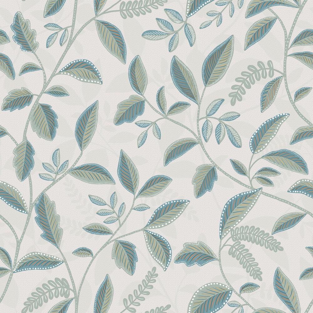 Tranquil Leafy Vine Wallpaper - Green pattern