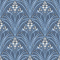 Victorian Bloom Wallpaper - Blue pattern