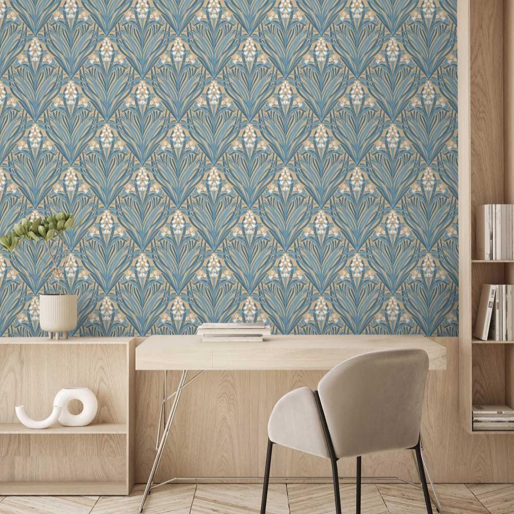 Victorian Bloom Wallpaper - Green room view
