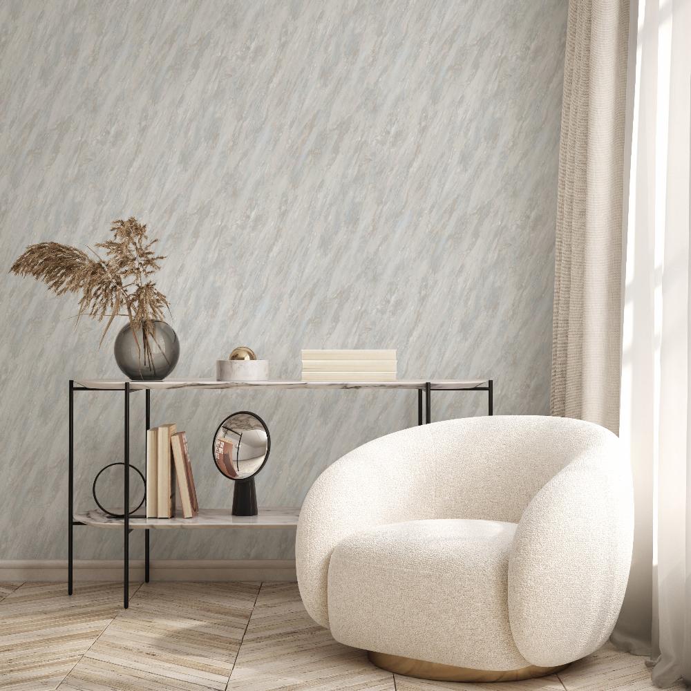 Luxe Marble (with Glint) Wallpaper - Natural room view