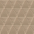 Rope Weave Diamond Wallpaper - Beige pattern