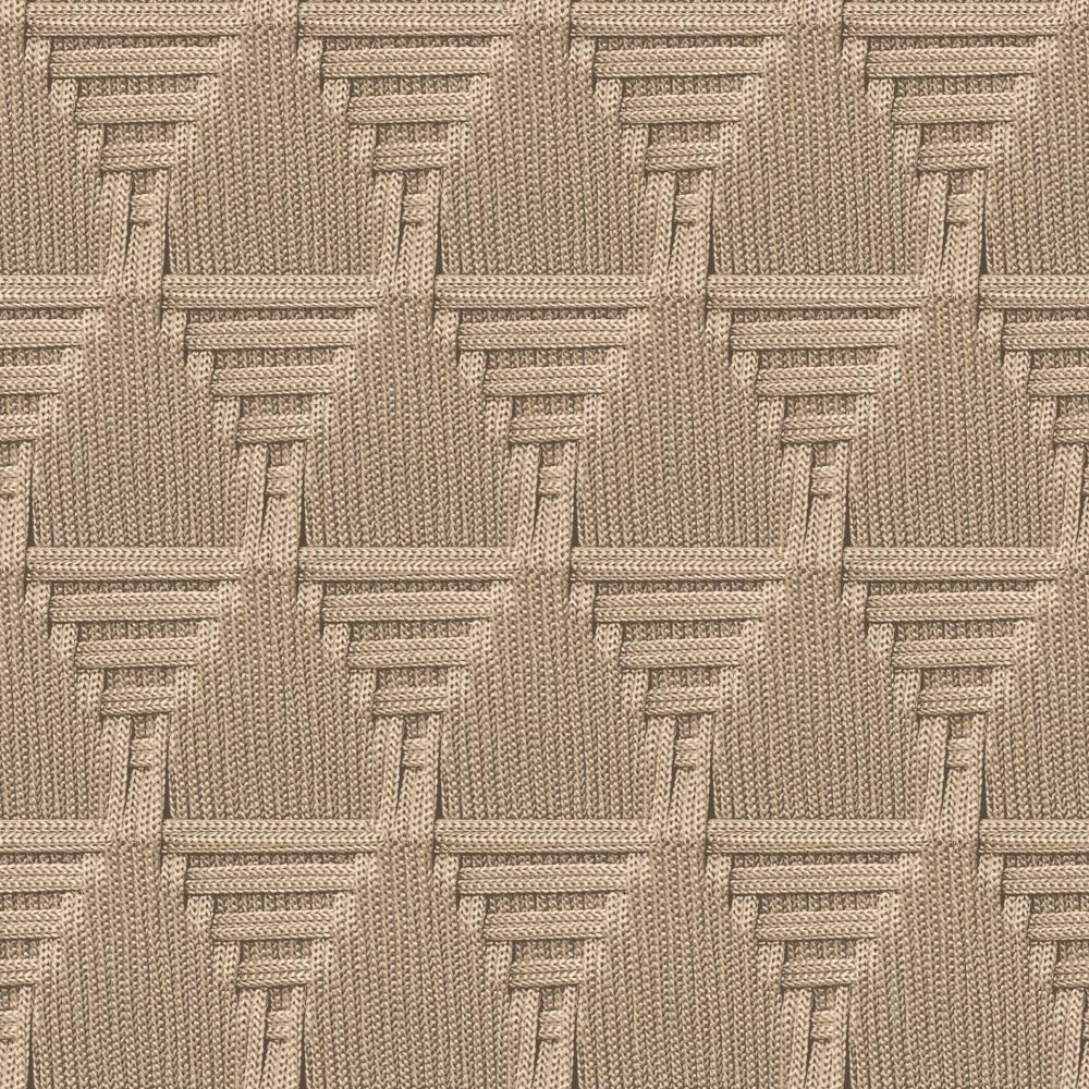 Rope Weave Diamond Wallpaper - Beige pattern