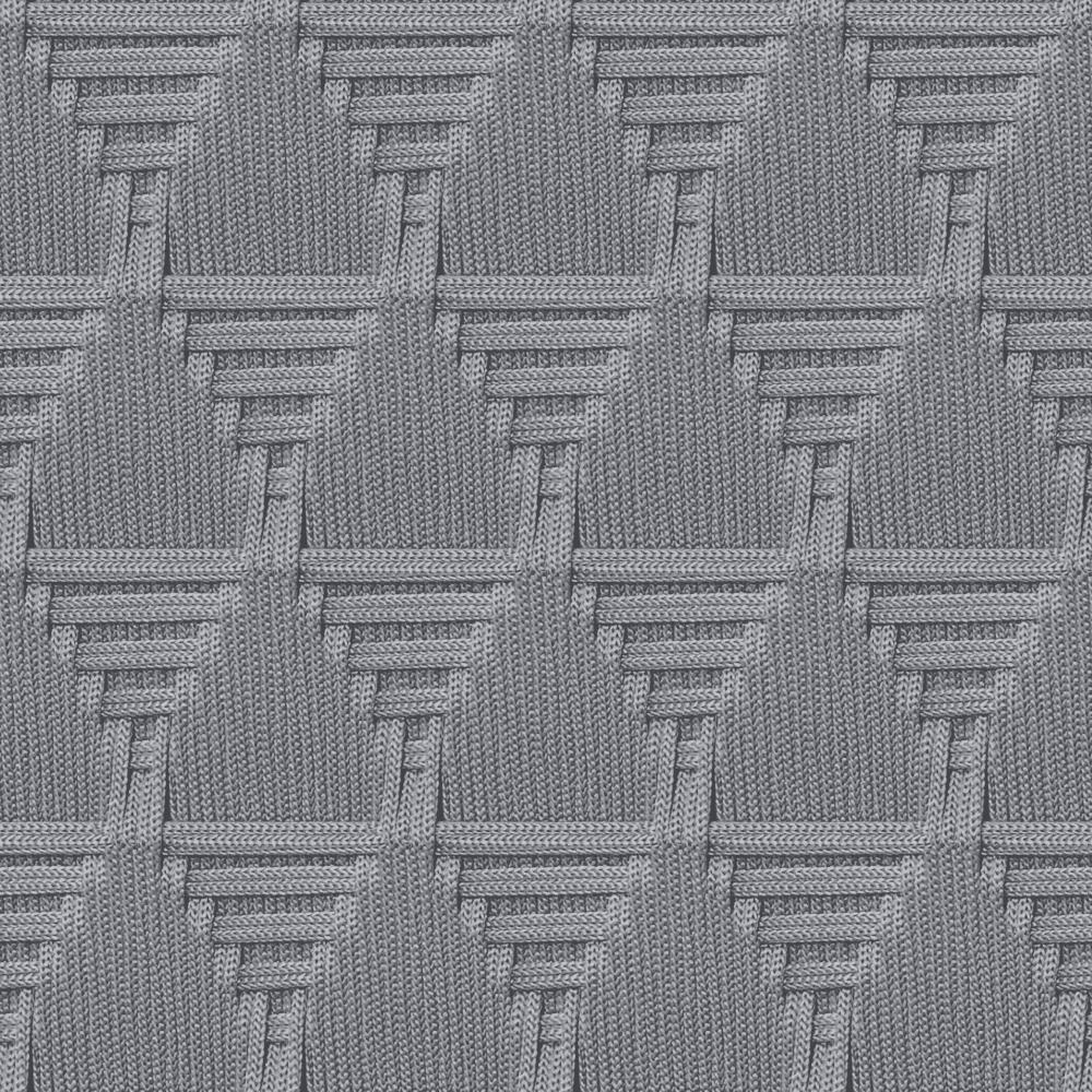 Rope Weave Diamond Wallpaper - Dark Grey pattern