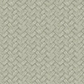 Faux Natural Weave Wallpaper - Green pattern