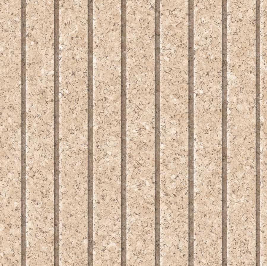 Corkboard Stripe Wallpaper - Natural Light pattern
