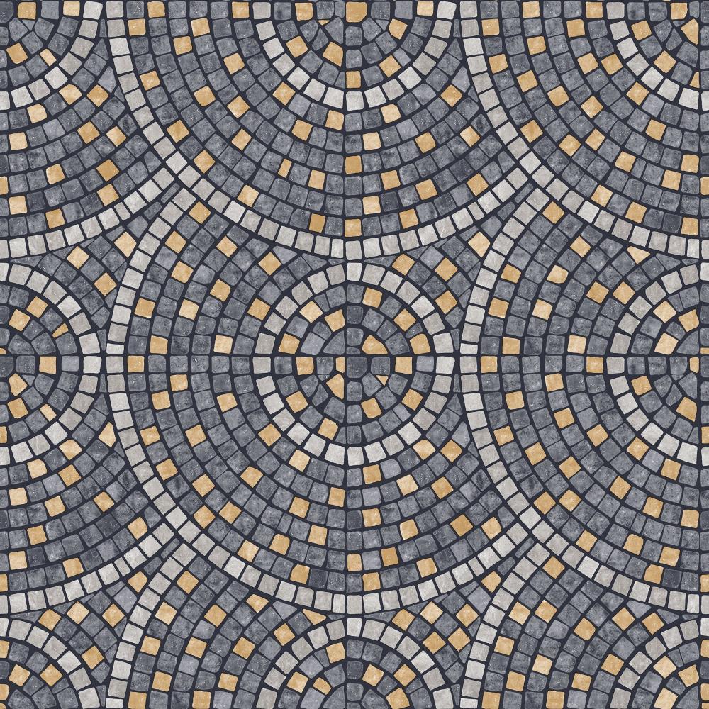 Mosaic Mirage Wallpaper - Black and Grey pattern