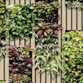 Vertical Garden Wallpaper - Green pattern