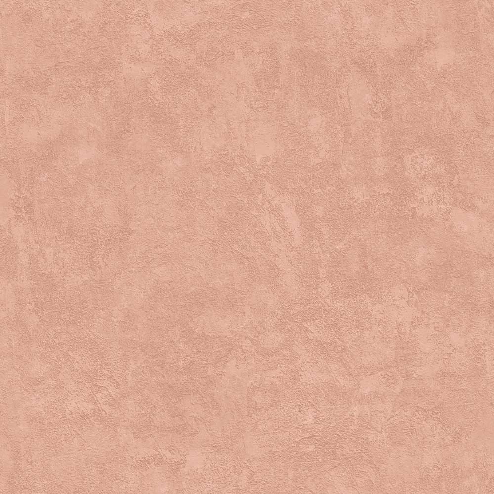 Faux Concrete Plaster Texture Wallpaper - Terracotta pattern